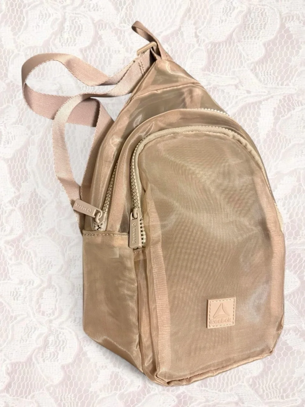 Tan Reebok Mini Sling Backpack